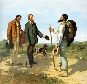 La Rencontre ou Bonjour Monsieur Courbet - Gustave Courbet